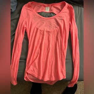Victoria’s Secret PINK long sleeved open back long sleeved shirt